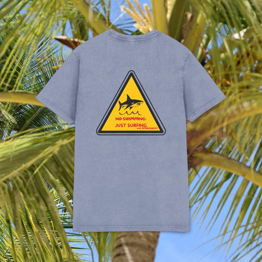 T-Shirt Sparksweat unisexe " No Swimming - Just Surfing"